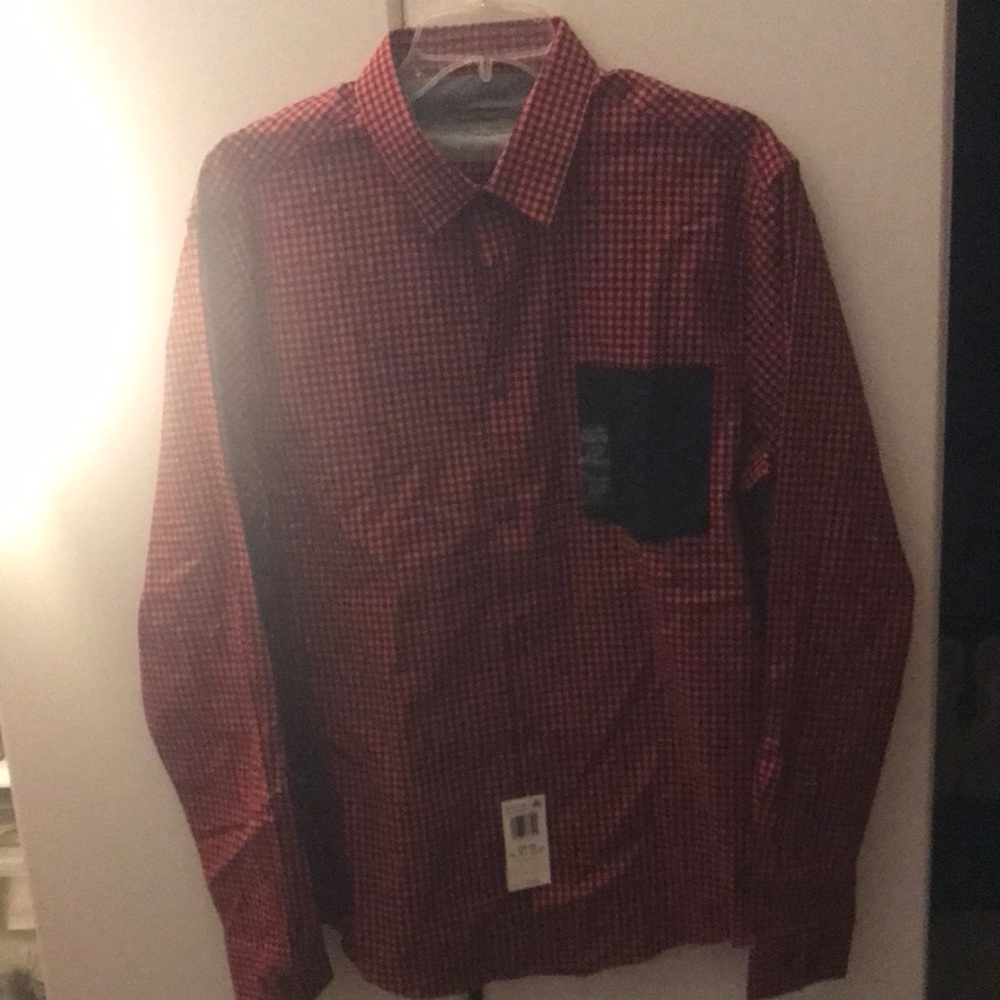 Men's Red Checkered Shirt